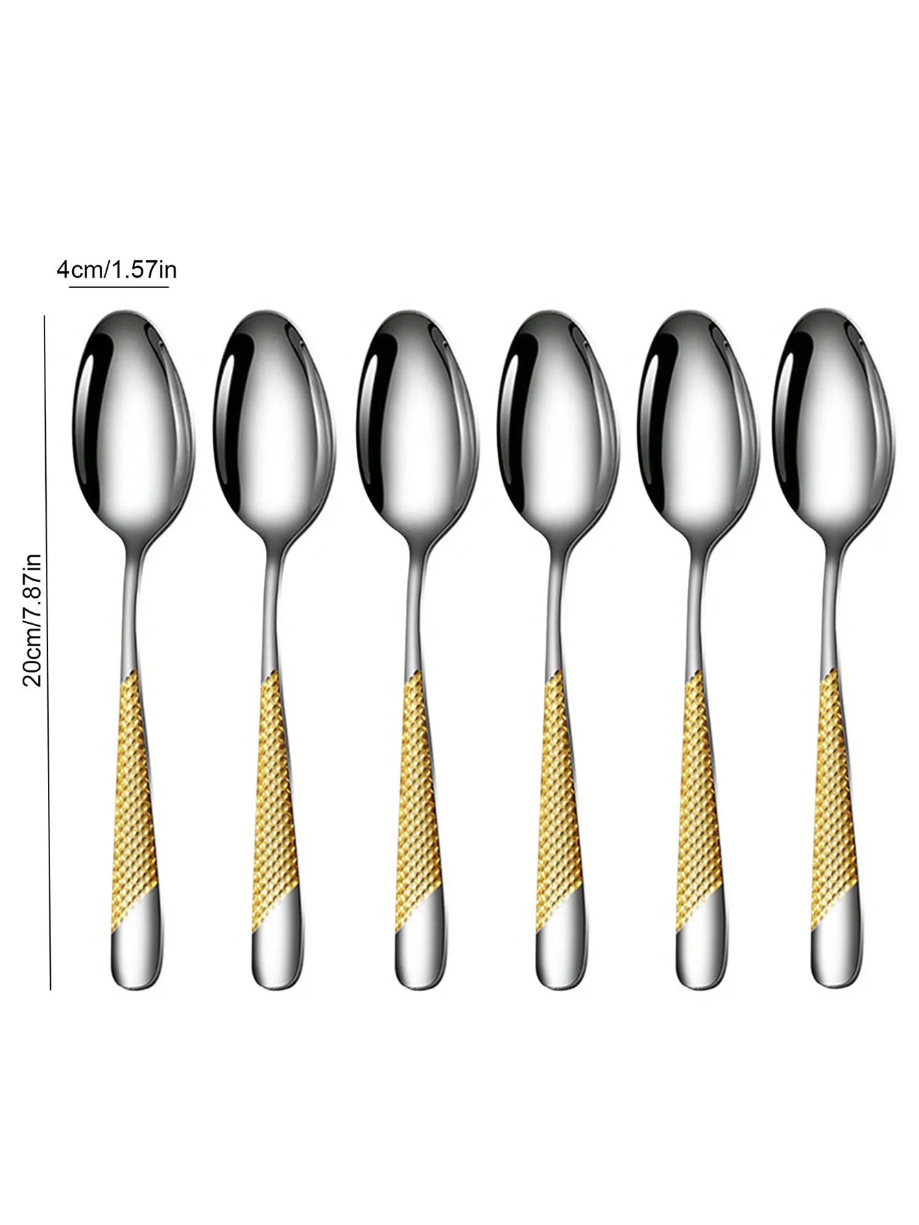 (6 Piezas Set Cuchara) Set De Taladro Estrella De Acero Inoxidable, Incluye Cuchillo, Tenedor Y Cuchara