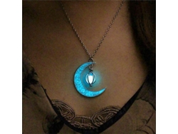 2026-collar De Piedra Lunar Luminoso Rotatorio Para Mujeres Moda Encantador Resplandeciente Joyería