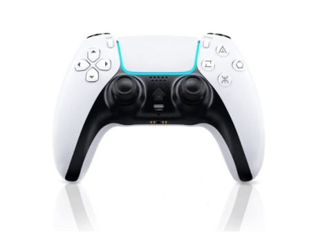 Mando inalámbrico Ps4, mando a distancia de repuesto, Joystick de doble choque, almohadilla táctil para Playstation 4/Ps4 Pro/Slim/Pc blanco BISBIS...