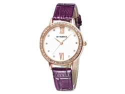 Reloj De Pulsera Informal Para Mujer Con Bonito Estampado, Correa De Pu, Movimiento De Cuarzo (rojo)
