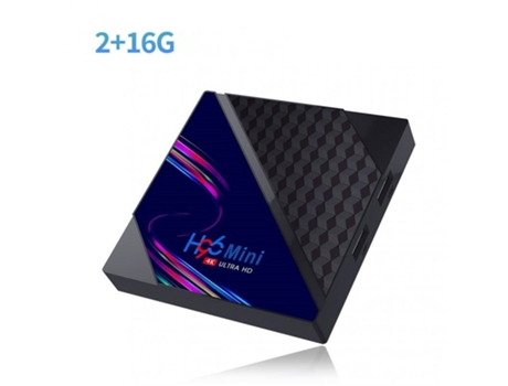 Box Smart Tv Android 10.0 H96 Mini V8 Rk3228a Wifi Tv Receptor 2+16G_US estándar