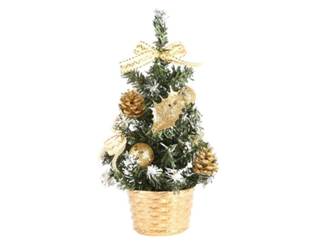 Decoraciones para árboles de Navidad de mesa de 20 cm, árbol de pino de Navidad artificial con colgantes, árbol de Navidad artificial para vacacion...