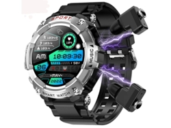 Reloj inteligente con auriculares, pantalla HD de 1,52 pulgadas, para hombre, con función de responder y hacer llamadas, compatible con Android e iOS, rastreador Yizhood