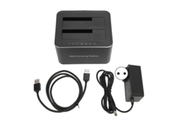 Estación De Acoplamiento De Hdd Sata De Doble Ranura Usb3.0 Para Clonación De Ssd De 2.5/3.5 Pulgadas 16tb