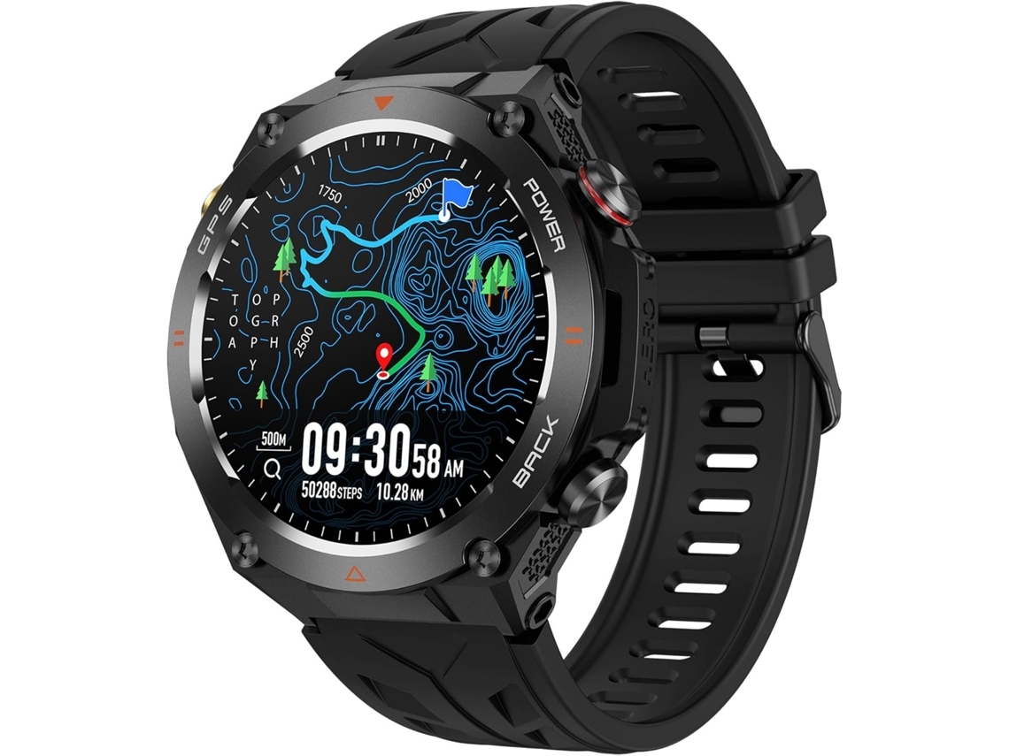 Reloj inteligente Gps para exteriores, llamadas Bluetooth, notificación de mensajes, brújula, barómetro de altitud, Monitor de frecuencia YEMAESRE