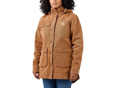 Casacos CARHARTT Casaco Folgado Weathered Duck Castanho XL