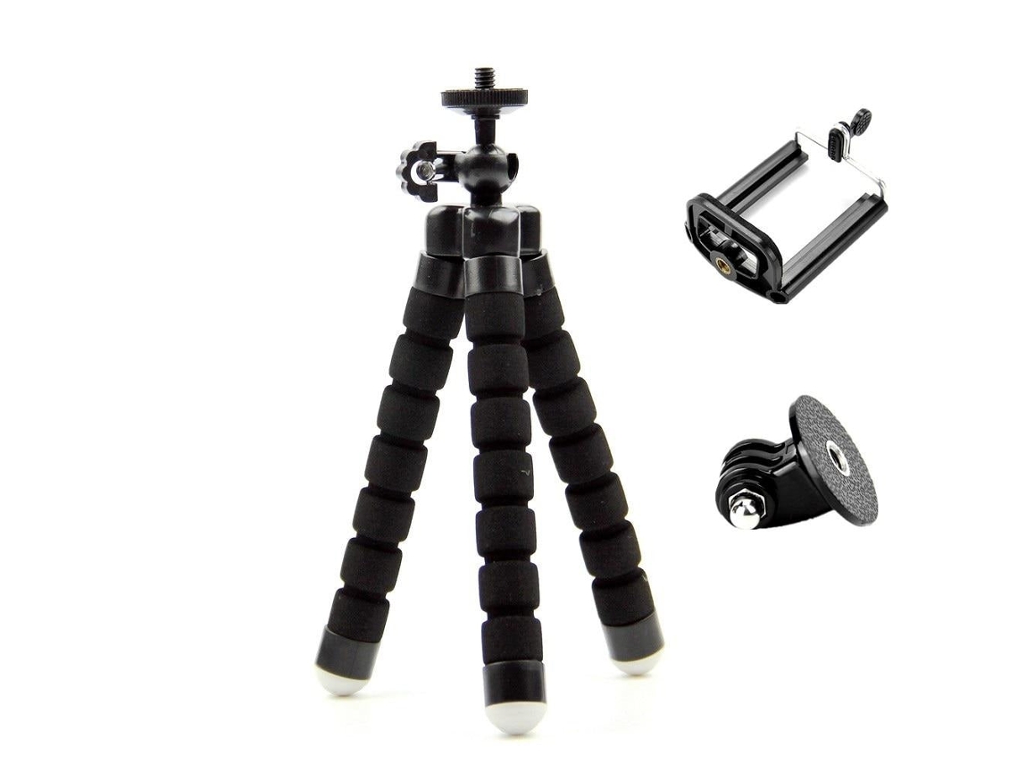 Trípode SLOWMOOSE Mini Pulpo Flexible con Adaptador de Montaje de Tornillo para Go Pro Hero 8/7/6/5/4 / Xiaomi