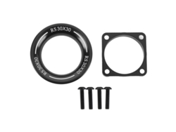 Tapa de ventilación de 30x30 mm para motor de coche RC, color negro.