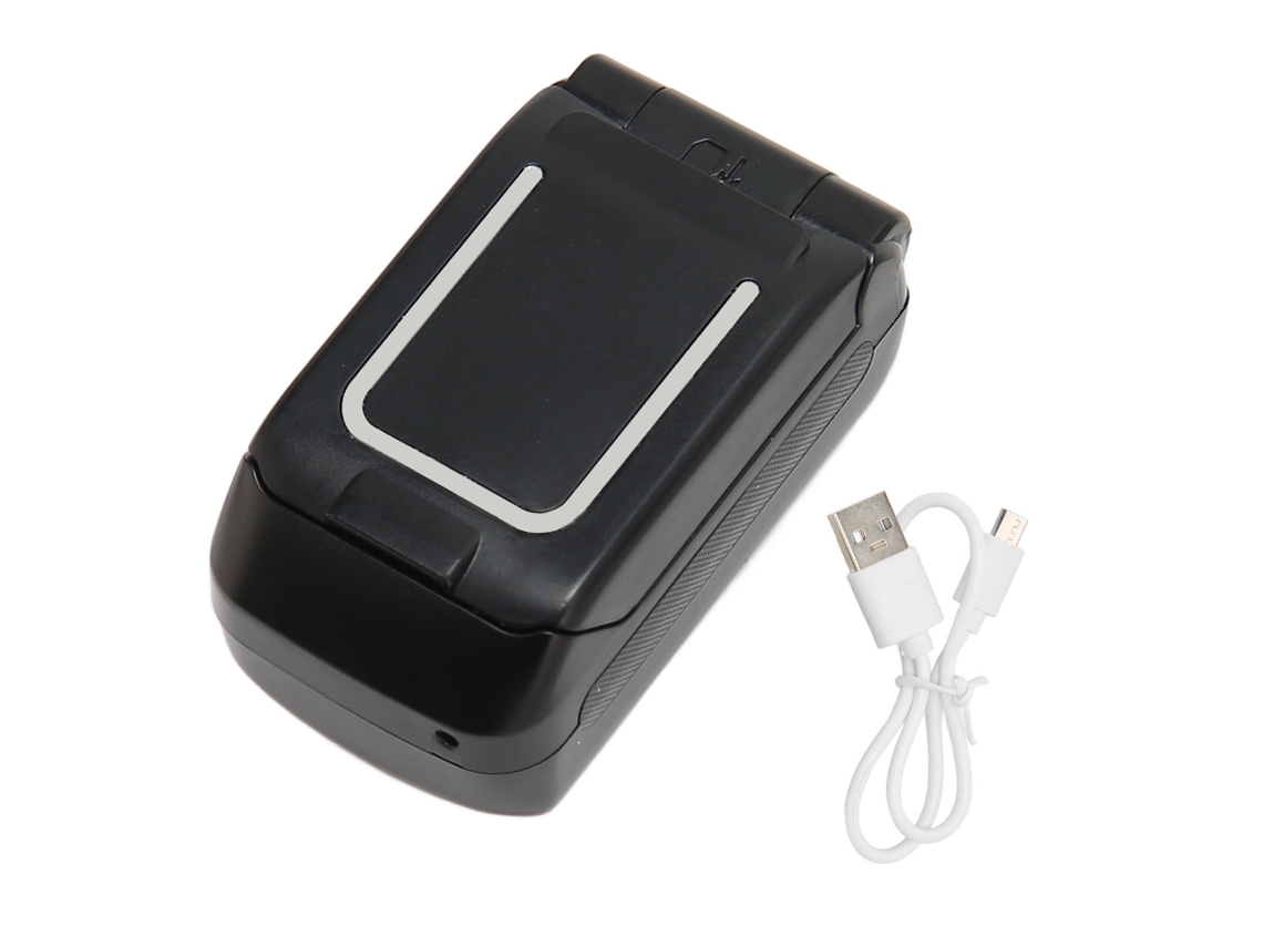 Telefone Flip Mini Pequeno Com Tela Oled 0.66 Polegadas 300mah Bluetooth Para Idosos Preto