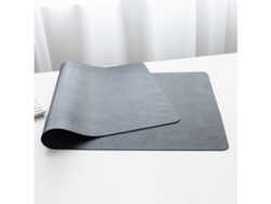 Alfombrilla de escritorio antideslizante, impermeable, fácil de limpiar, para portátil Ushion, color negro (70 x 35 cm)