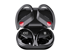 Auriculares Bluetooth True Wireless YDCY Earbud 5.3 Micrófono con cancelación de ruido Pantalla LED para entrenamiento deportivo