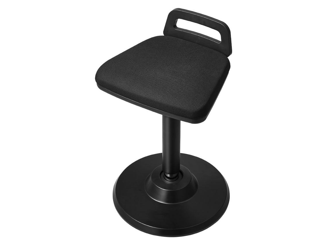 Silla de ruedas Succebuy Wobble, ajustable en altura, con asa, color negro (62-86 cm)
