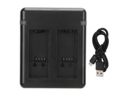 Cargador de batería doble para cámara con dos canales USB, accesorio para cámara