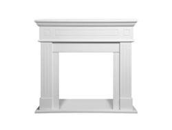 Marco de chimenea con revestimiento de madera, L110xp36xa100, Cambridge White Divina Fire