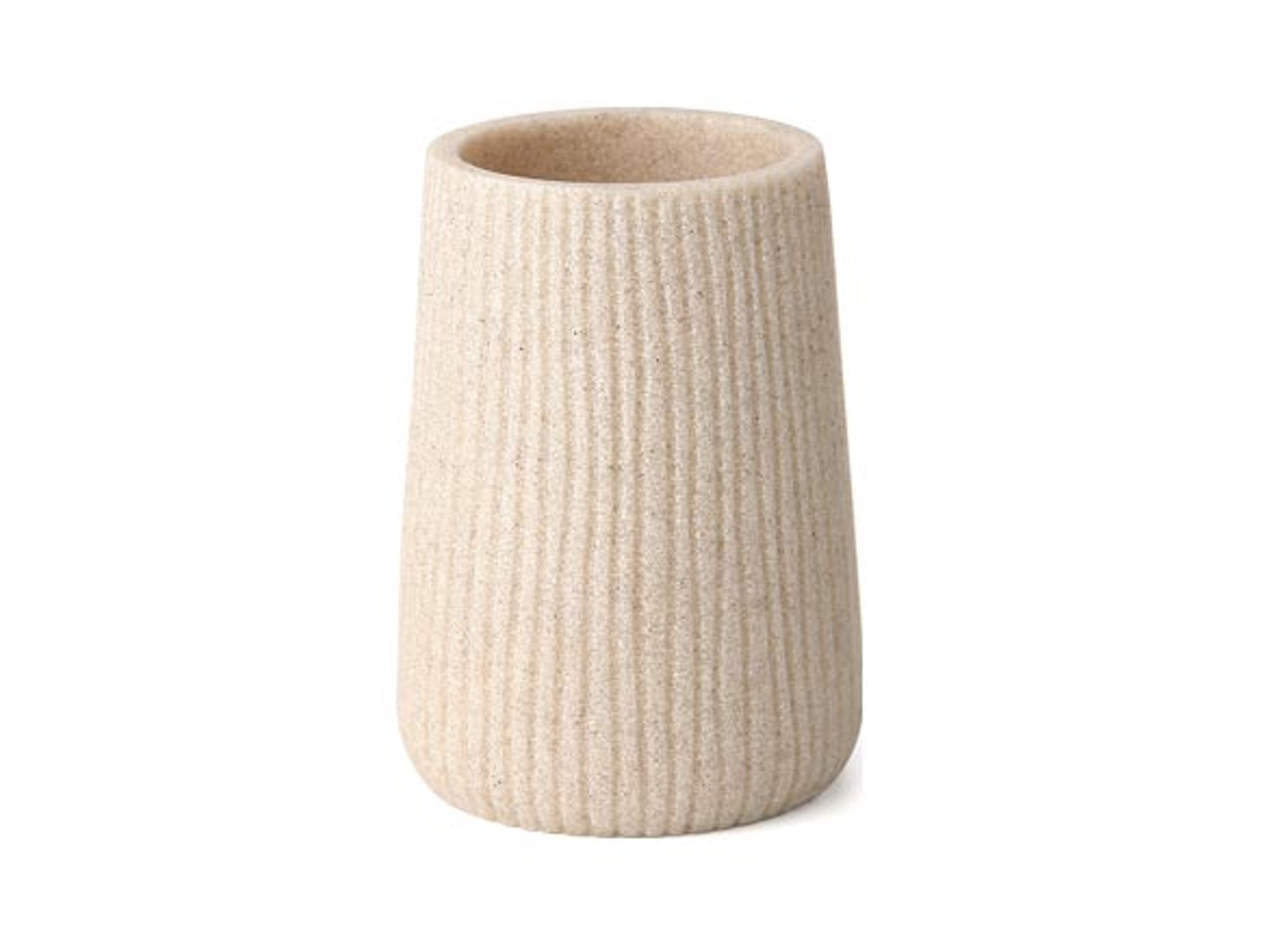 Jarrón Portacepillo Beige TATAY