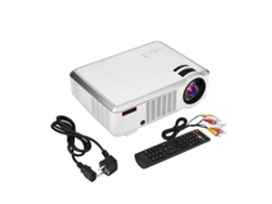 Proyector Hifi Srs Audio Hd Con Vga Hdmi Usb Para Cine En Casa Blanco