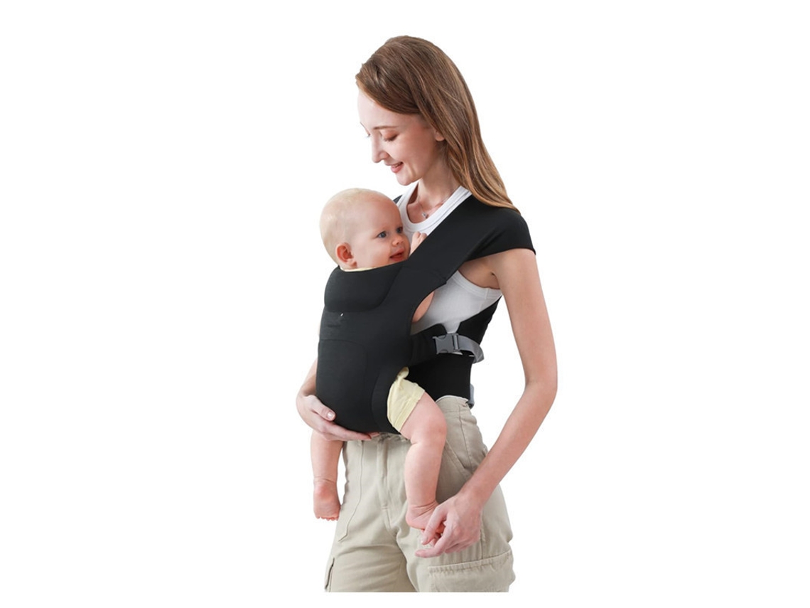 Portabebés Multifuncional Y Transpirable Apto Para Bebés De 0 A 18 Meses Color Negro Czhhmart