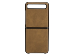 Capa Protetora Anti Poeira Para Samsung Galaxy Z Flip Capa De Telefone Plegável Marrom
