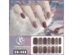 Pegatinas de uñas de gel semicuradas, incluye 14 piezas autoadhesivas.