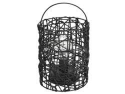 Bombilla LED de luz nocturna hecha a mano con jaula de hierro para iluminación y decoración de habitaciones.