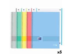 Set de Cuadernos OXFORD A4+ Multicolor 120 Hojas (5 Unidades)