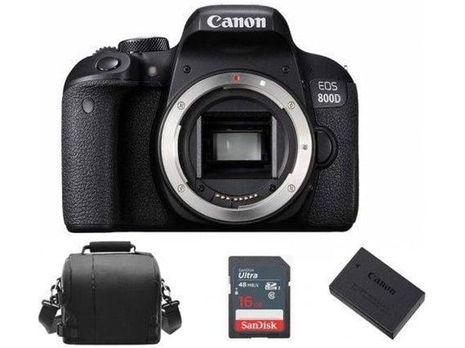 Kit Cámara Réflex CANON EOS 800D + Bolsa + SD de 16gb + LP-E17