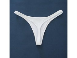 Braguitas De Bikini Tipo Tanga Para Mujer, Ideales Para La Playa Y La Piscina, Con Tejido Elástico De Poliéster.