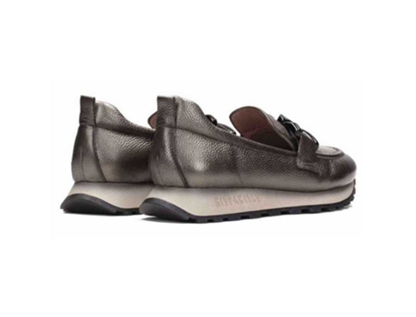 Zapatos de Mujer HISPANITAS Mocasin Confort Piel Gris (38)