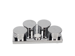 Soporte para aceite de reloj de acero inoxidable con 4 bandejas, reutilizable y portátil