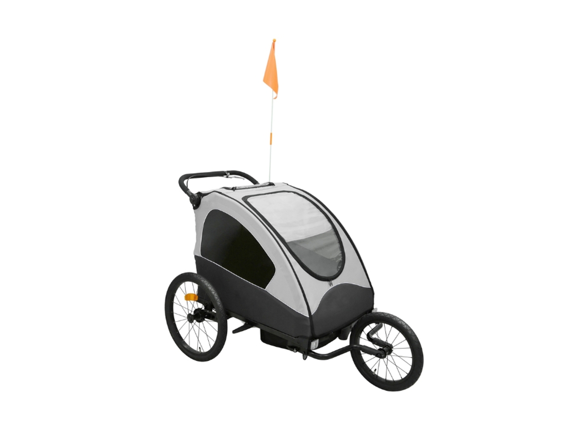 Remolque Multifunción BABYTROLD Roadrunner Negro/Gris