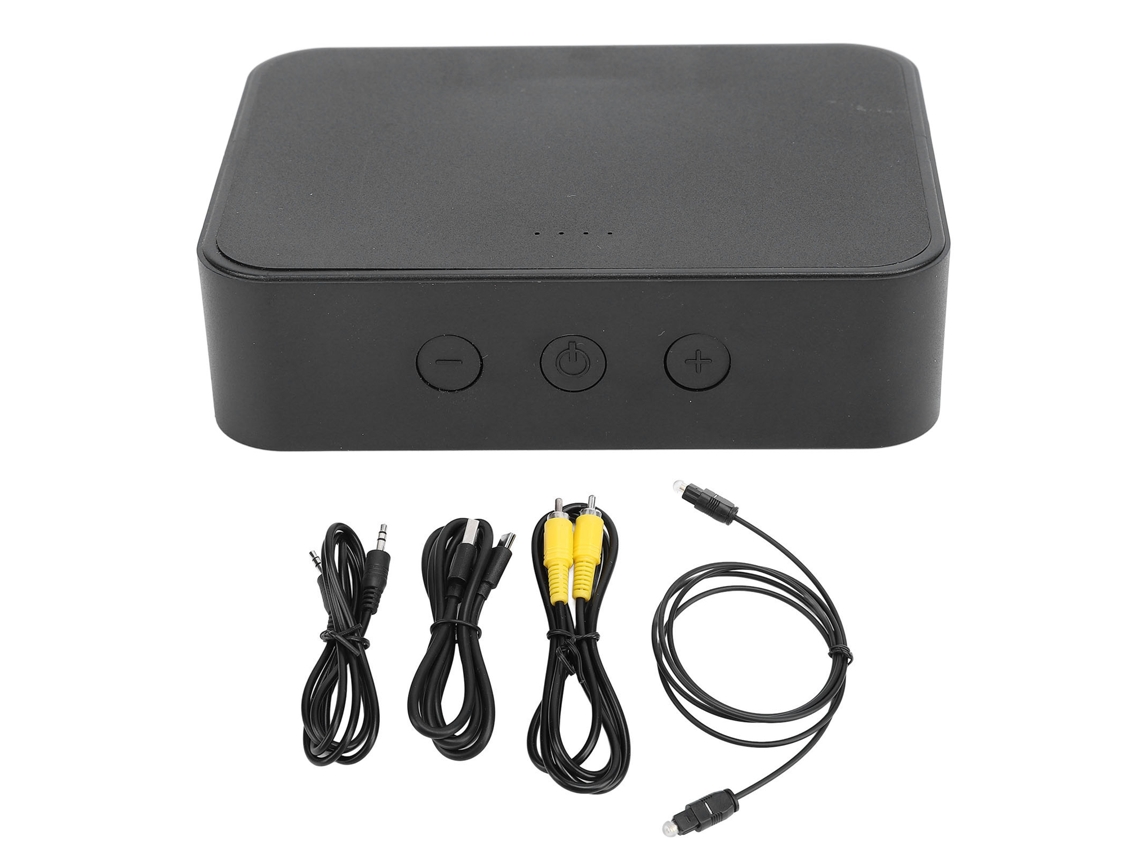 Transmisor Bluetooth Con Entrada De Fibra Óptica, Coaxial, Aux Y Tarjeta De Memoria Para Tv, Automóvil Y Cine En Casa.
