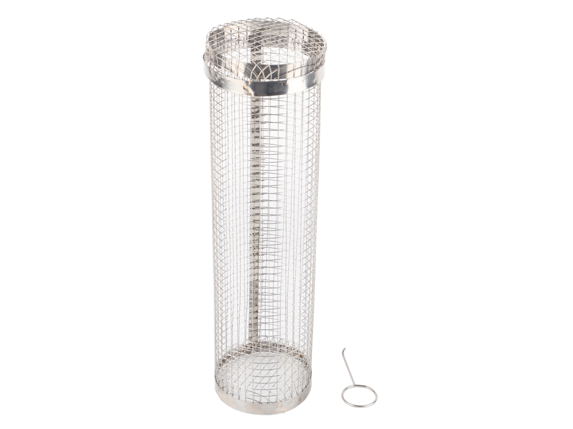 Dan26-canasta Giratoria Para Barbacoa De Acero Inoxidable, Accesorio De Cocina Para Verduras, Pescado Y Carne, 11.8in