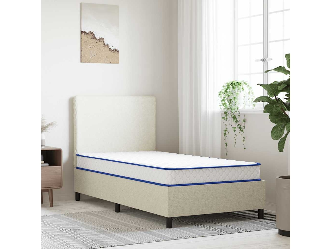 Colchón De Espuma Viscoelástica Blanca 90x190x17 Cm Suave