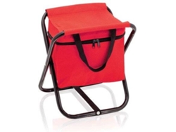 Silla VITAL GYM Plegable Con Apoyabrazos Y Bolsillo (0.34x0.32x0.32mm - Rojo)