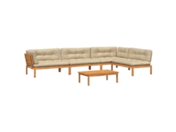 Maison Exclusive - Set De Sofás De Palets De Jardín Y Cojines 5 Pzas Madera Acacia