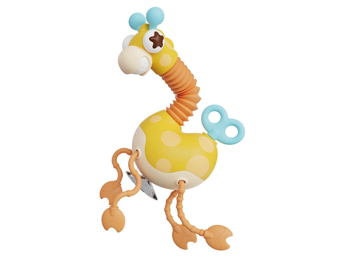Jirafa De Silicona Para Arrastrar - Juguete Sensorial Para Bebés - Estimulación Táctil