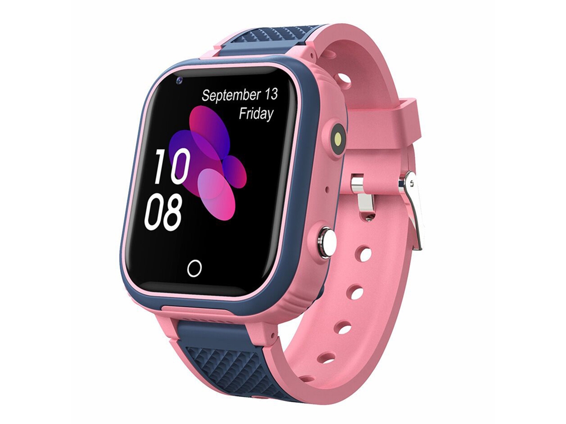 Reloj inteligente para niños 4G con rastreador GPS, reloj inteligente móvil para niños con wifi, SMS, llamadas, chat de voz y video, Bluetooth, despertador, Pe