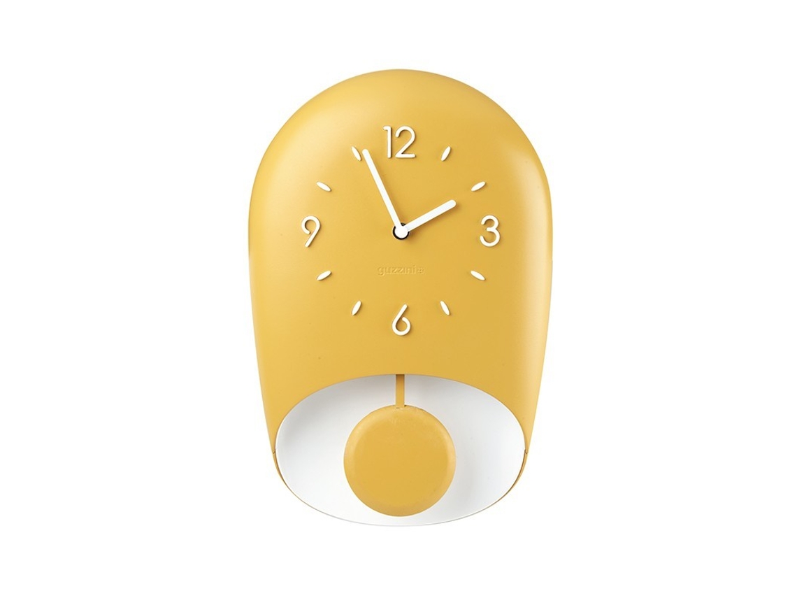 Reloj de Pared con PÃ©ndulo Amarillo Bell - Home GUZZINI
