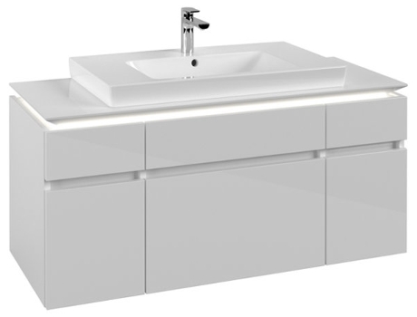 Villeroy &amp Boch Legato Vanity unit B697 1200x550x500mm céntrico con iluminación LED