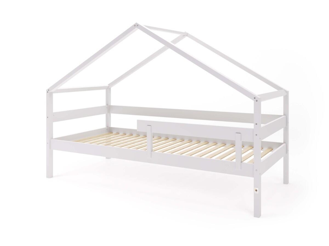 Cama Infantil FURNLUX Hytte (Verde, Madera Maciza - 97X211X134 Cm / 90X200 Cm)
