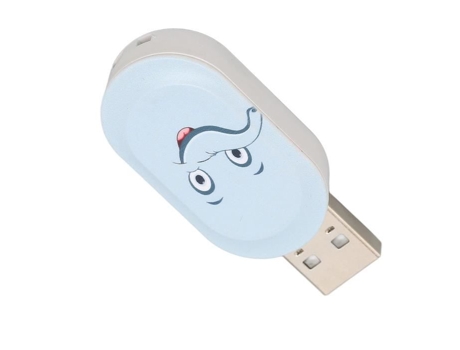 HURRISE Memoria USB de Dibujos Animados Bonito Elefante Azul Patrón USB Flash Drive Patrón de Elefante Azul Tarjeta de Ordenador 64G