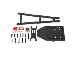 Kit De Montaje De Remolque Y Cabrestante Utb Para Rc Crawler 1/10 Capra 1.9 Con Brazo De Cabrestante De Aluminio Negro.
