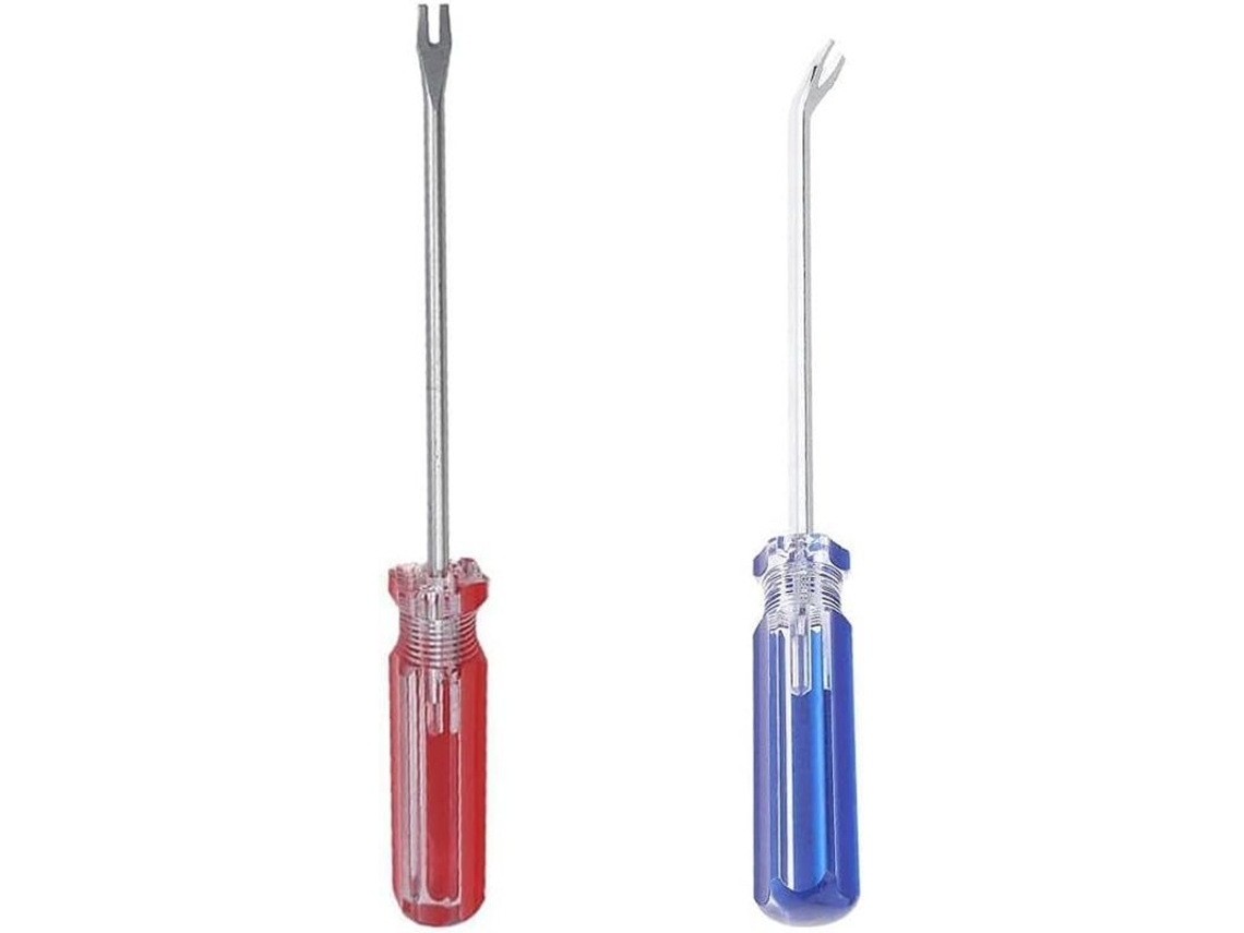 Herramienta Extractora De Clavos U De 2 Piezas Para Carpintería Y Muebles Con Mango Antideslizante Y Material Crv