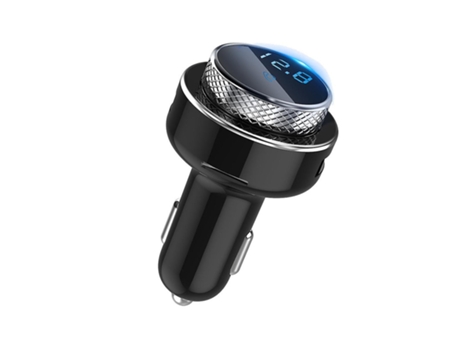 Cargador de coche Bluetooth con carga rápida y múltiples modos de reproducción (negro) BISBISOUS