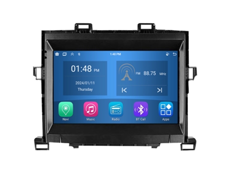 Autoradio 4GB RAM64GB ROM ROVERONE para Toyota Alphard H20 2008 - 2014 CarPlay Android Coche Radio Bluetooth Navegación