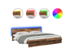 Maison Exclusive - Estructura De Cama Con Cabecera Madera Vieja 200 X 200 Cm