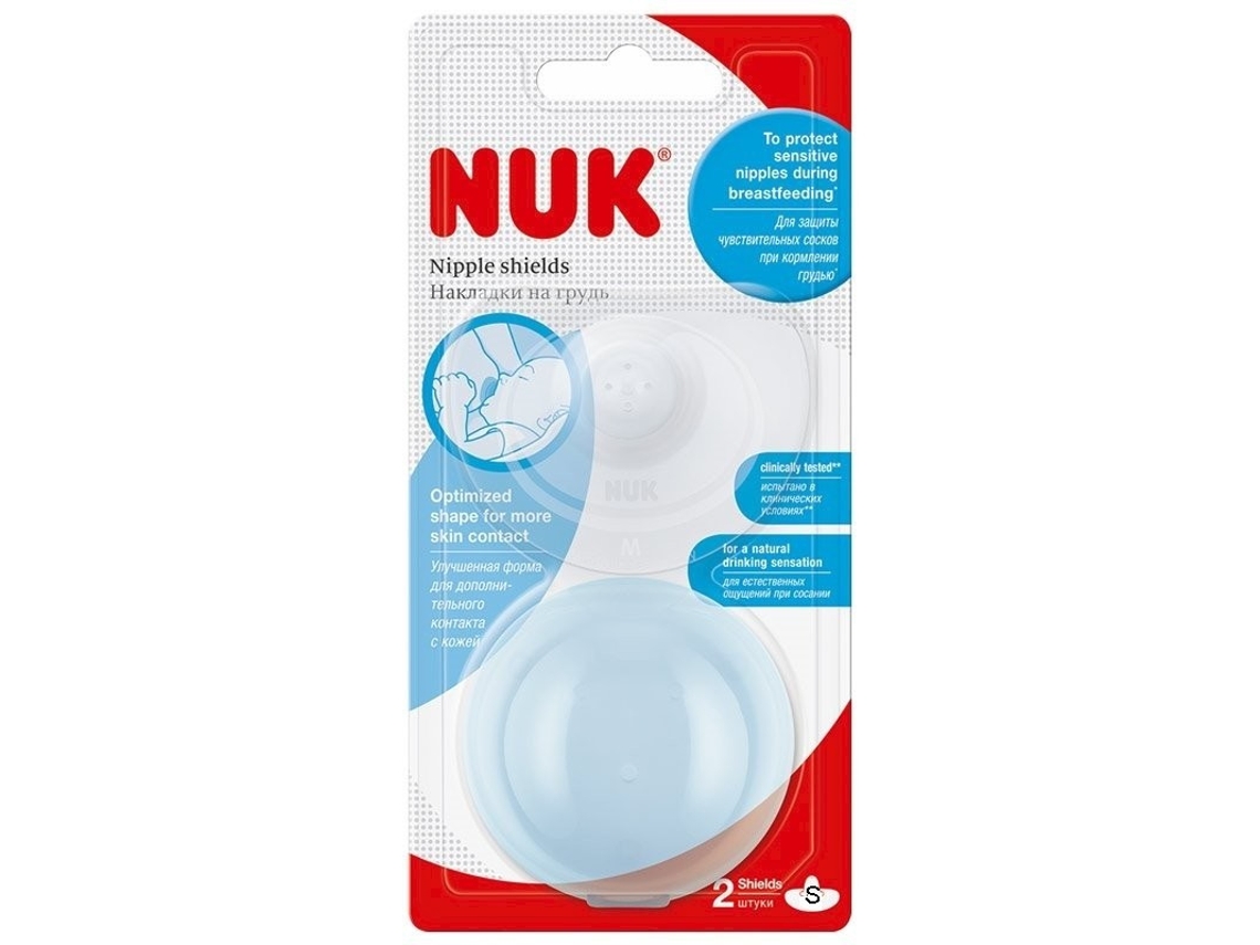 Protectores de pecho de silicona Nuk S 2 unidades
