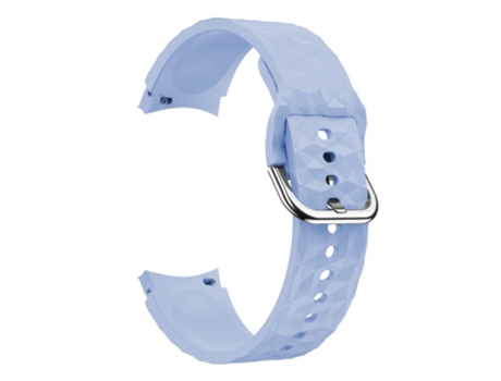Correa de Silicona patrón de rombos para Samsung Galaxy Watch 4 40mm/44mm/Watch 4 Classic 42mm/46mm/Watch 5 40mm/44mm - púrpura claro