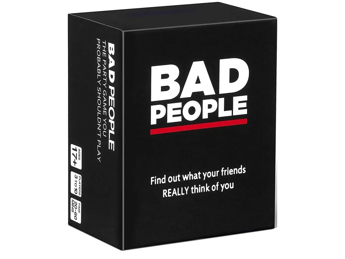 El exitoso juego "Bad Guy Party Games: Party Games You Shouldn't Play" y su paquete de expansión con contenido para adultos. MDUG