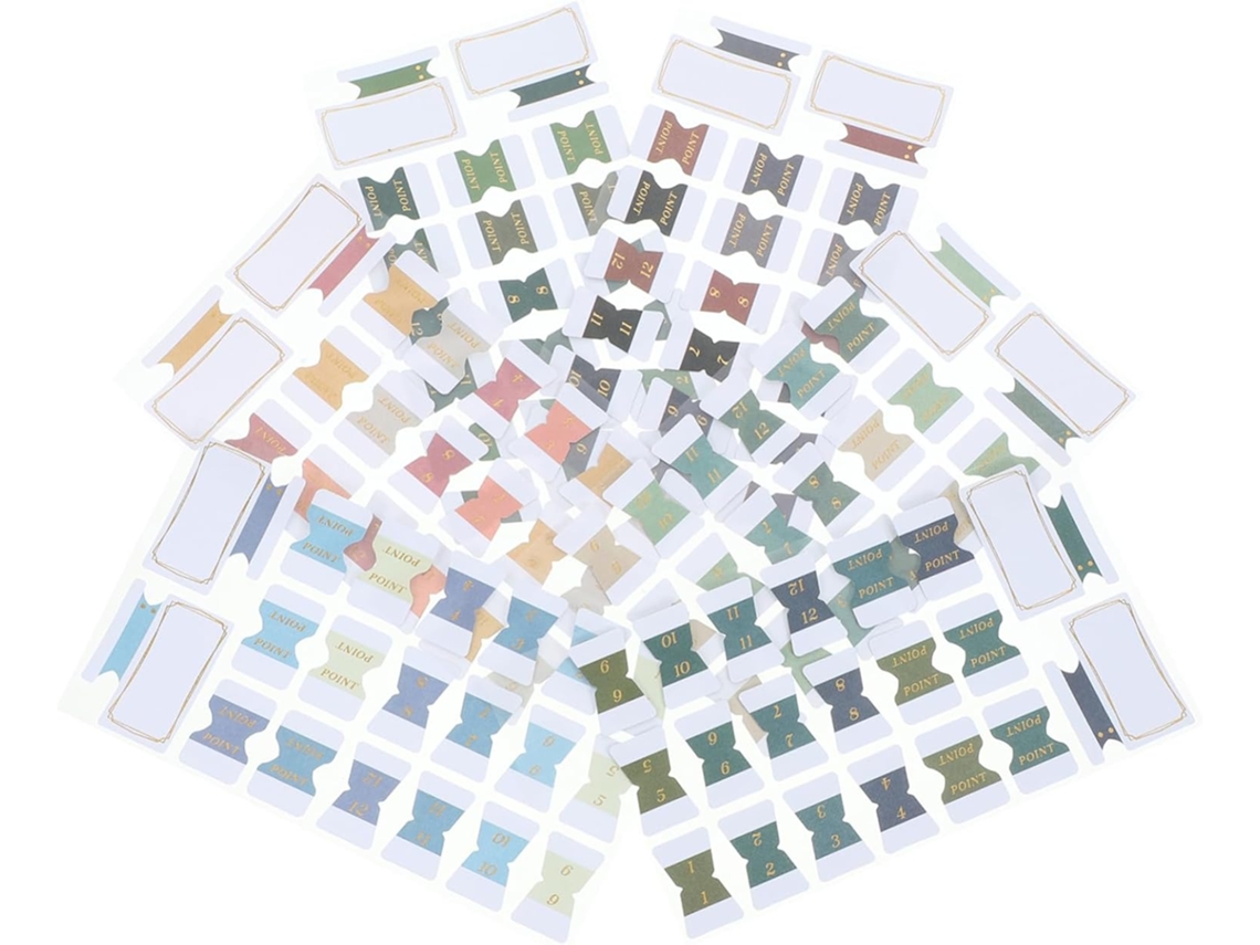 Hojas separadoras transparentes con pestañas para carpetas.